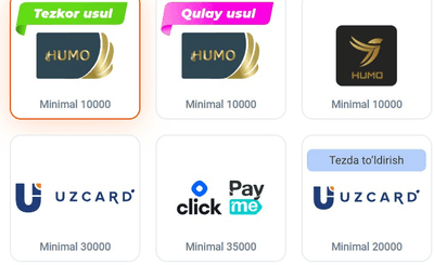 O‘zbek so‘mida hisob to‘ldirish va mablag‘ yechib olish – barcha usullar